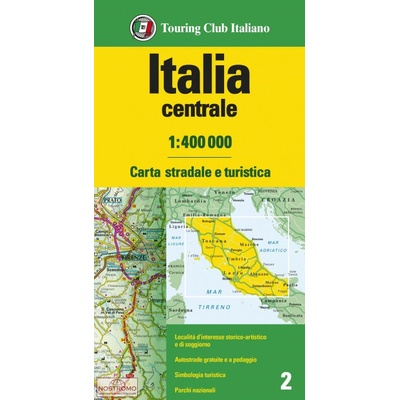 Touring Club Italiano vydavatelství mapa Italia centrale 1:400 t.