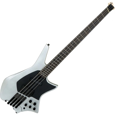 Hils Guitars HZB4 NEXT Satin Silver Headless Bass Guitar
