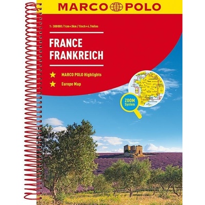 Reiseatlas Frankreich 1:300 000. France