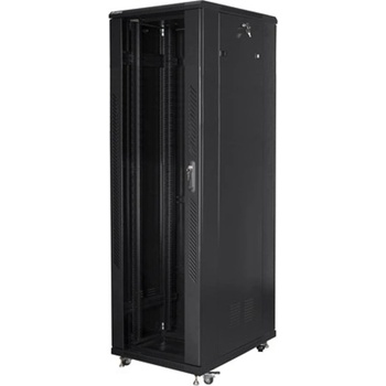 Lanberg Комуникационен шкаф Lanberg FF01-8842-12B, 19", 42U, 800 x 800 x 2047.5, стъклена врата, черен (FF01-8842-12B)