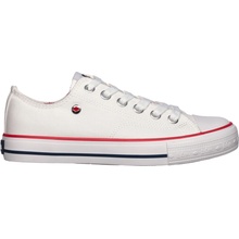 Lee Cooper dámske tenisky CANVAS biela červená čierna