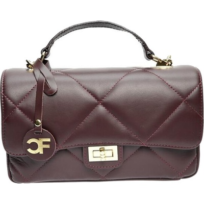 Carla Ferreri dámska kožená crossbody kabelka CF2211 Vino