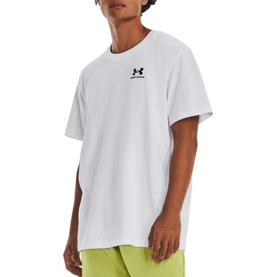 Under Armour Тениска Under Armour UA LOGO EMB HEAVYWEIGHT SS-WHT Бял Velikost L