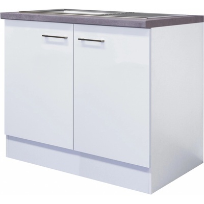 Flex-Well Kuchynská skrinka Joelina pod drez, vr. drezu, 100 x 86 x 57,1 cm