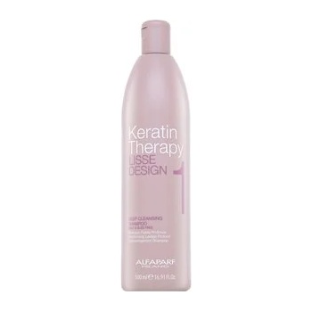 ALFAPARF Milano Lisse Design Keratin Therapy Deep Cleansing Shampoo дълбоко почистващ шампоан За всякакъв тип коса 500 ml