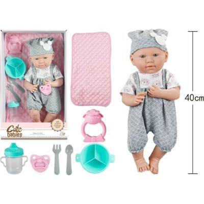 Teddies Miminko s doplnkami 40 cm pevné telo