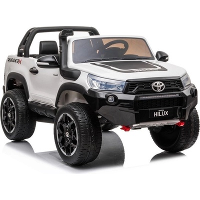 Lean Toys Elektrické autíčko Toyota Hilux L7643 biele 4x45W motor 2x12V7Ah batéria
