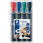 STAEDTLER Маркер Staedtler Lumocolor Permanent скосен 2-5мм, асортимент (4) (350 WP4)