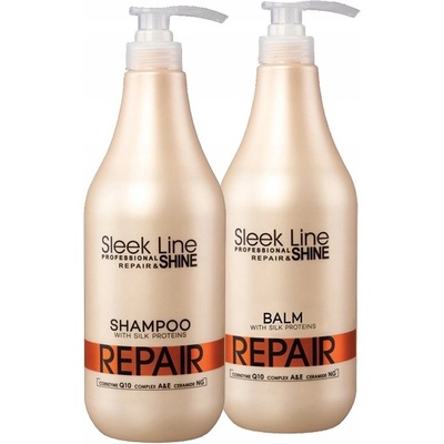 Stapiz Sleek Line Repair šampon a balzám na vlasy s hedvábím 2x 1000 ml
