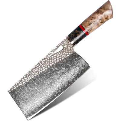 HARAHU Дамаски кухненски нож за рязане harahu to-26687 - Кафяв kp26687 (to-26687)