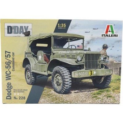ITALERI DODGE WC56/57 4X4 COMMAND CAR MILITARY 1944 1:35