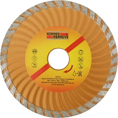 Kotúč KONNER D71070 230 mm, diamantový, Turbo Wave