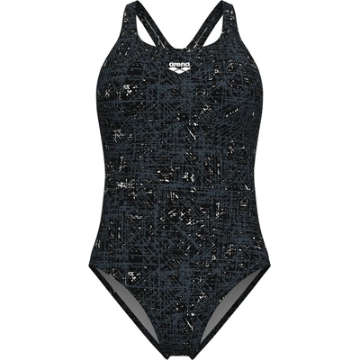arena Дамски бански костюм Arena Women's Ribbed Swimsuit Swim Pro Back Swimsuit - Black Multi - размер 32 (EU) (150-5765-0112)