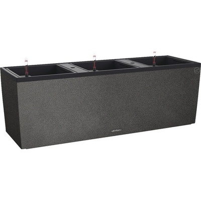 Lechuza Trio Stone plastový kvetináč 100 x 32 x 34 cm čierny