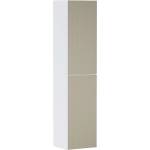 Hansgrohe Xevolos E - Висок шкаф 40x176x36 см, 2 врати, панти отдясно, матово бяло/бронз 54221390 (54221390)