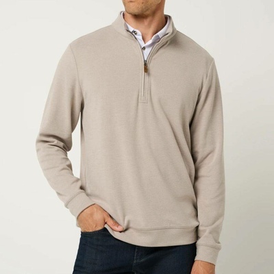 Travis Mathew Cloud Sweater 1/4 Zip Heather Roas
