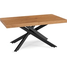 JAKS Rozkladací stôl Hampton čierny 160-240 cm zlatý dub