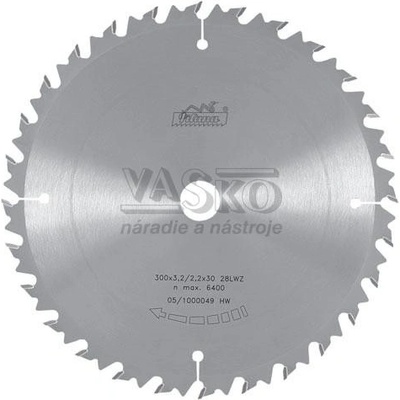 Pilana pílový kotúč SK LWZ 83-35 na rezanie dreva s SK platkami 250x3.2x30 z24