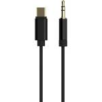 Gembird CCA-CM3.5M-1.5M USB тип-C към стерео 3, 5 мм AUX кабел 1, 5 м черен (CCA-CM3.5M-1.5M)