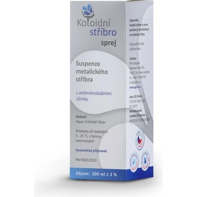 Koloidní stříbro přípravek na akné sprej 200 ml
