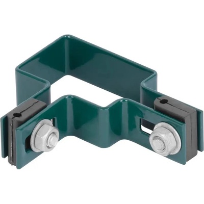 Objímka Strend Pro EUROSTANDARD, 60x40 mm, rohová, zelená, Zn+PVC, RAL6005, na hranatý stĺpik