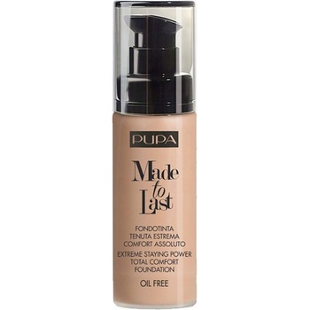 PUPA Milano Dlhotrvajúci tekutý make-up SPF 10 Made To Last Total Comfort Foundation 060 Golden Beige 30 ml