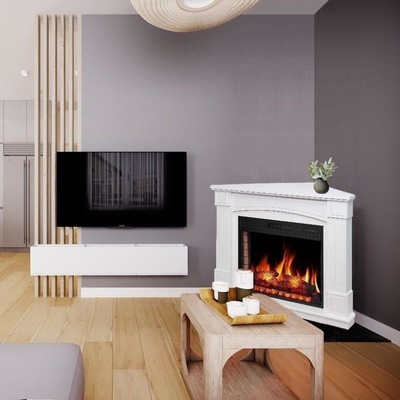 Artiflame Boston Corner AF28S White