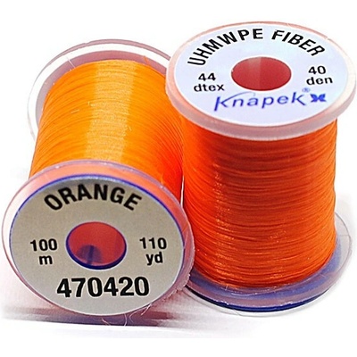 Vázací nit • UHMWPE FIBER LINE • 100m - Tloušťka 40D, Barva Oranžová