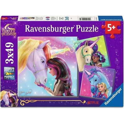 RAVENSBURGER 3x49 UNICORN ACADEMY