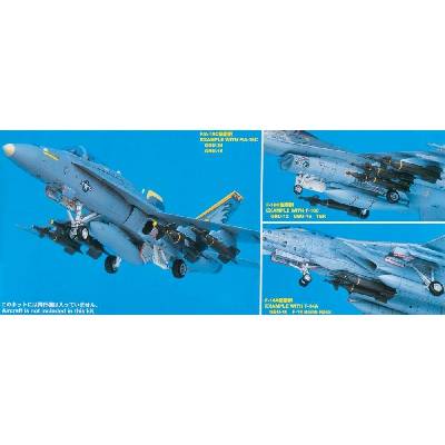 Hasegawa Aircraft Weapons: V U.S. Missiles And Luncher Set 1:72