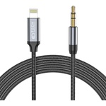 Tech-Protect Аудио кабел Tech-Protect UltraBoost, Lightning / mini jack 3.5mm, 1m, (9490713929087)
