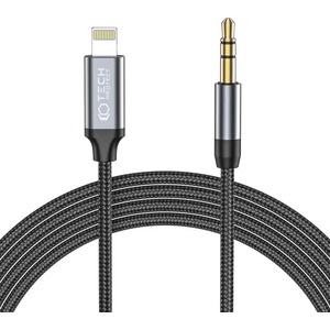 Tech-Protect Аудио кабел Tech-Protect UltraBoost, Lightning / mini jack 3.5mm, 1m, (9490713929087)
