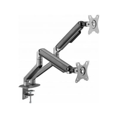 Gembird Desktop frame for two monitors - adjustable 17-32inch lifting up to 9kg gray color