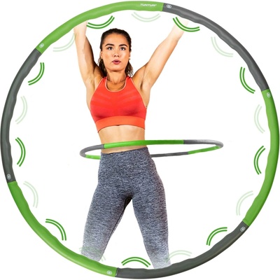 TUNTURI Hula hoop 1,2 kg šedo-zelená