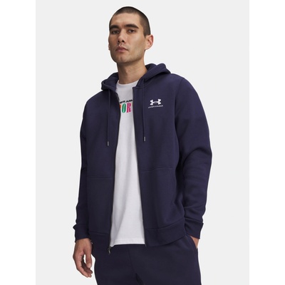 Under Armour mikina s kapucňou UA Essential Fleece FZ Hood-NVY 1373881-410