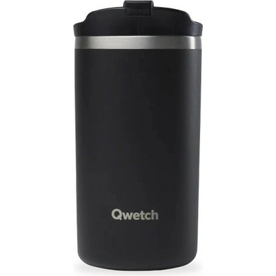 Qwetch Nerezový Termo hrnek 350 ml černý
