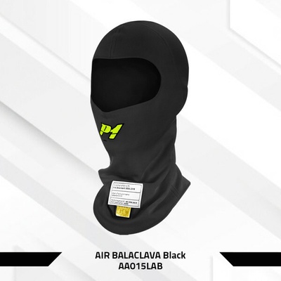 P1 Racewear P1 AIR balaclava kukla (FIA 8856-2018) černá