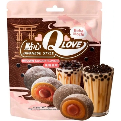 Qlove японски бисквитки с кафява захар Boba 120 г