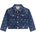 GUESS Деним яке памук за мини момиче със сърца и надписи Guess