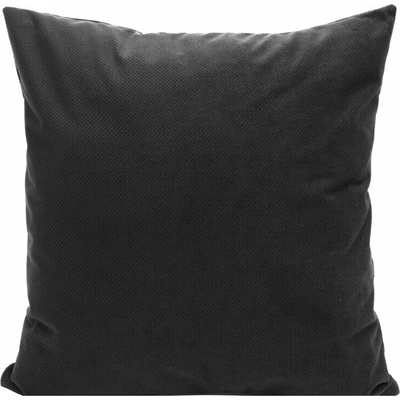 Takoy Povlak na polštář 45x45 cm sametový černý s jemným strukturovaným vzorem MILO-HF-463437 | 45 x 45 cm