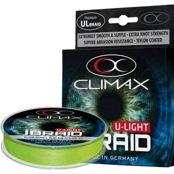 Climax šnúra iBraid U-light fluo zelená 135m 0,10mm 7,5kg