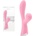 Вибратор с вакуумен клитор стимулатор, 19, 5см. - Luxe Aura Pink (NSTOYS0846)