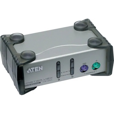 ATEN xcs82a 2 порта + комплект кабели ps2 kvm превключвател (xcs82a)
