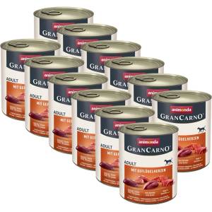 Animonda GranCarno Original Adult - свински и пилешки сърца 12 x 800г