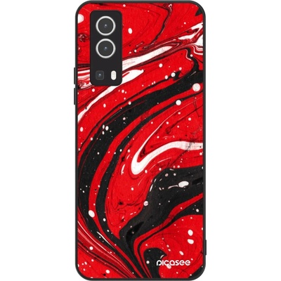 Pouzdro Picasee ULTIMATE CASE Vivo Y72 5G - Red black