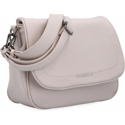 Carmelo dámská béžová crossbody kabelka STYLOVÁ A PRAKTICKÁ NA KAŽDÝ DEN béžová