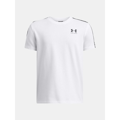 Under Armour UA B Icon Taped SS Тениска за момчета Under Armour | Byal | Момчешки | 128
