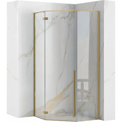 Rea Душ кабина Rea DIAMOND 90x90 BRUSH GOLD (KPL-K6507)