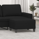 vidaXL Табуретка, черна, 70x55x41 см, плат микрофибър (349364)