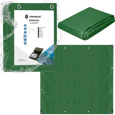 Springros krycí plachta s oky 3 x 3 m 120g PE zelená PROTECT GA2135-XG
